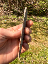 Load image into Gallery viewer, Collector grade Harrodsburg chert Early archaic Dagger Cumberland Co. KY
