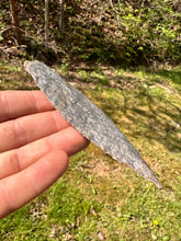 Load image into Gallery viewer, Collector grade Harrodsburg chert Early archaic Dagger Cumberland Co. KY

