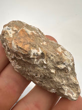 Load image into Gallery viewer, Kentucky Agate white/grey/pink with floater polished half specimen
